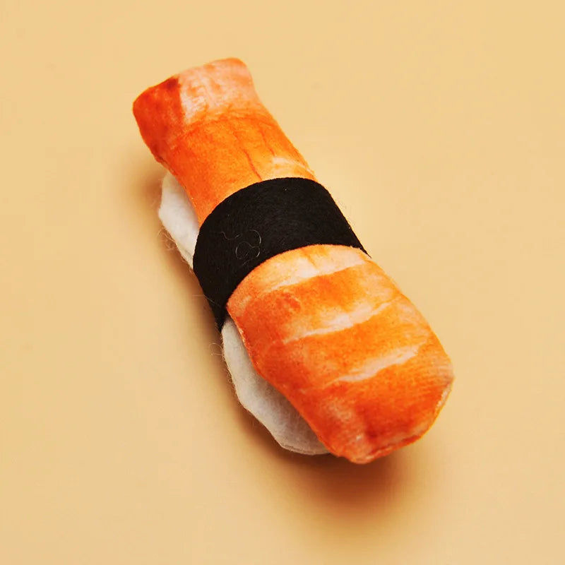 Catnip-Infused Sushi Plush Cat Toy-My Little Pet