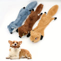 No Stuffing Squeaky Dog Toys - Fox, Raccoon, & Squirrel Plush Chew Toy for Small & Medium Breeds - My Little Pet