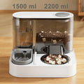 2-in-1 Automatic Cat Feeder & Water Dispenser - Large Capacity Pet Station-My Little Pet