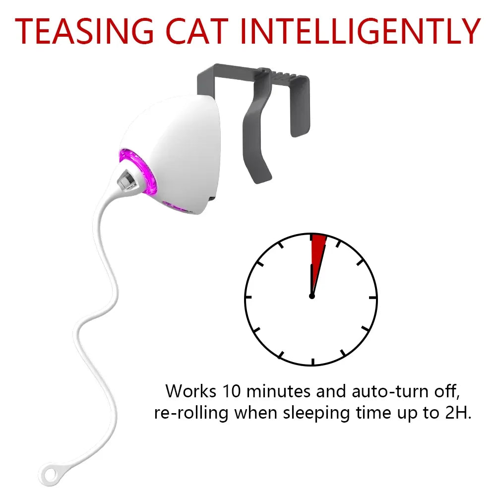 Electric Cat Toy - Interactive Automatic Teaser with Motion Modes-My Little Pet