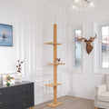 Adjustable Height Floor-to-Ceiling Cat Tree - Scratching Posts & Cat Tower-My Little Pet