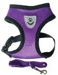 Adjustable Cat and Dog Harness with Leash – Breathable Reflective Mesh Vest-My Little Pet
