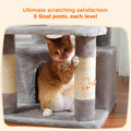 Deluxe Cat Tree Tower for Large Cats - 136cm Height with Hammocks, Condos, and Scratching Posts-My Little Pet