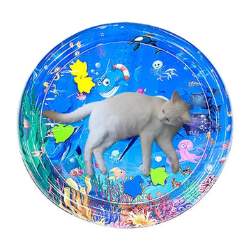 Cat Sensory Water Play Mat - Cooling and Interactive Pet Toy-My Little Pet