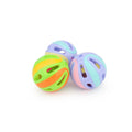6-Pack Colorful Plastic Ball Cat Toys with Bells-My Little Pet