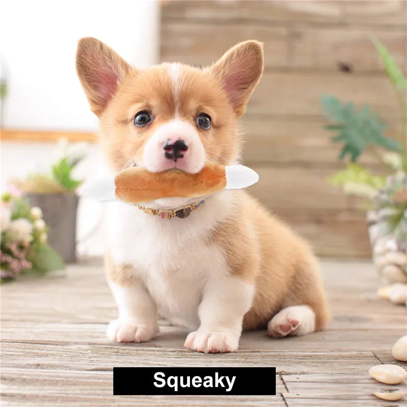 Deluxe Fleece Squeaky Toy Collection for Small to Medium Dogs-My Little Pet