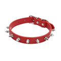 Adjustable PU Leather Spiked Pet Collar - Punk Rivet Design for Cats & Small Dogs-My Little Pet