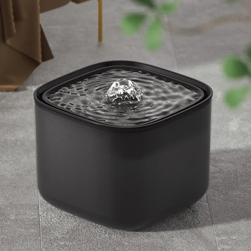 3L Automatic Cat Water Fountain with Recirculating Filter - Elegant Design & Quiet USB Operation-My Little Pet