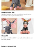 Durable Donkey-Shaped Dog Toy with Squeaker for Dental Health and Interactive Play-My Little Pet