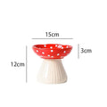 Ceramic Mushroom Cat Bowl - Creative Pet Feeder-My Little Pet