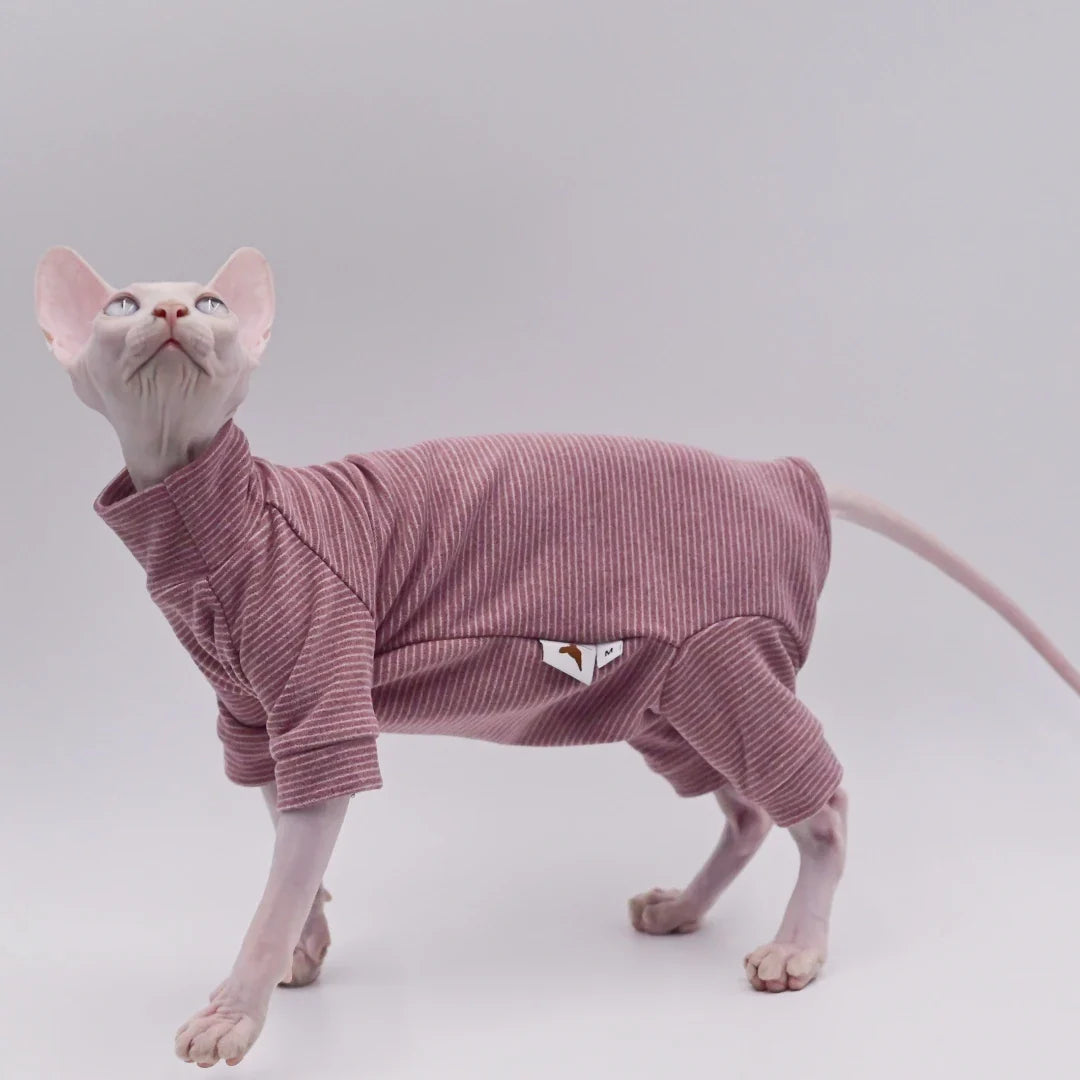 Warm Four-Legged Hoodie for Hairless Cats - Sphynx, Devon Rex, and Cornish - Soft Winter Cat Outfit-My Little Pet