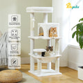 5-Level Indoor Cat Tree with Metal Frame and Top Perch-My Little Pet