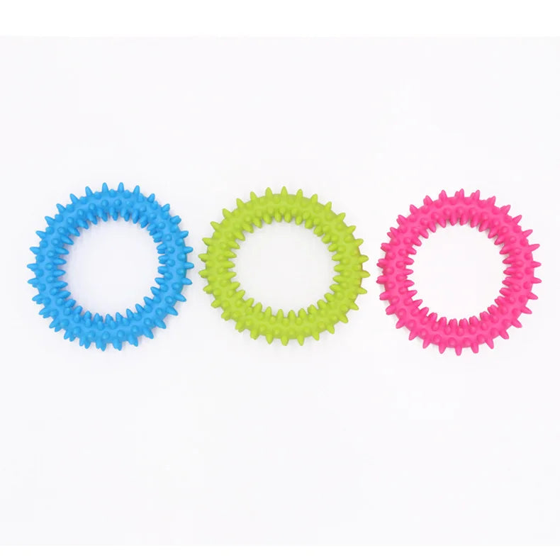 Durable Rubber Chew Toy for Small Dogs - Teeth Cleaning & Training-My Little Pet