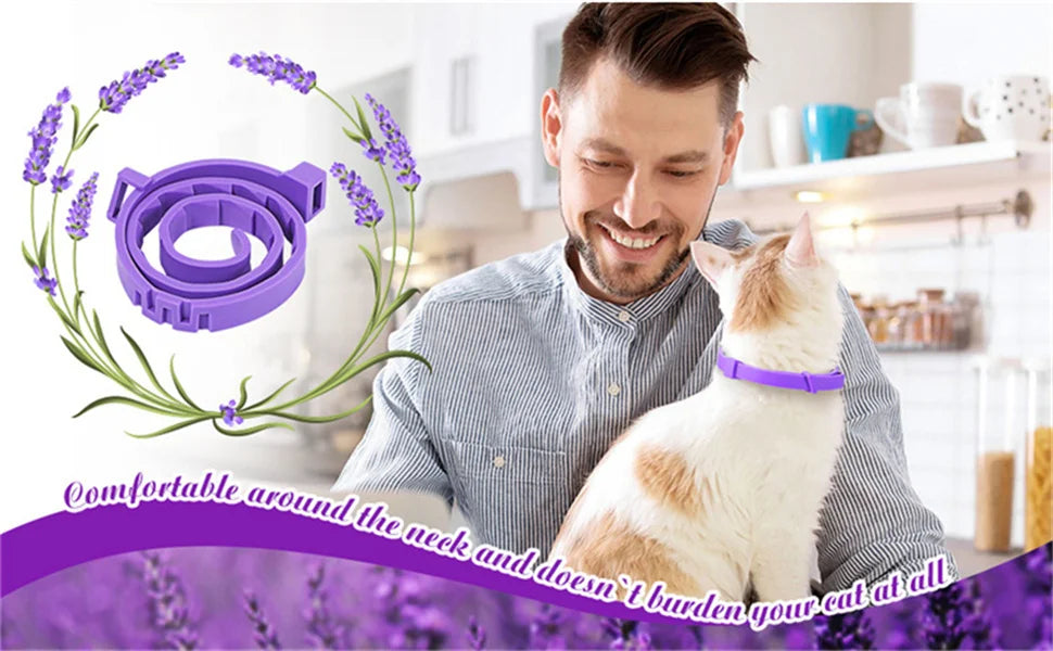 Adjustable Calming Collar for Cats and Dogs - Natural Anxiety Relief with Essential Oils-My Little Pet