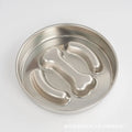 Anti-Choking Slow Feeder Dog Bowl in Stainless Steel-My Little Pet