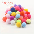 Colorful Cat Pom Pom Balls - Pack of 50/100-My Little Pet
