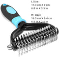 Dual-Sided Pet Grooming Brush for Dogs and Cats - Stainless Steel Undercoat Rake for Dematting and Detangling-My Little Pet