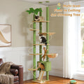 Adjustable Floor-to-Ceiling Cactus Cat Tree - Tall Activity Tower with Condo & Hammocks-My Little Pet
