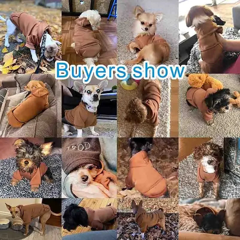 Cozy Fleece Hooded Sweatshirt for Dogs-My Little Pet