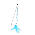 Interactive Cat Teaser Wand with Colorful Pom Poms and Bell-My Little Pet
