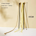 Interactive Feather Teaser Cat Wand with Satin Ribbon and Bell-My Little Pet
