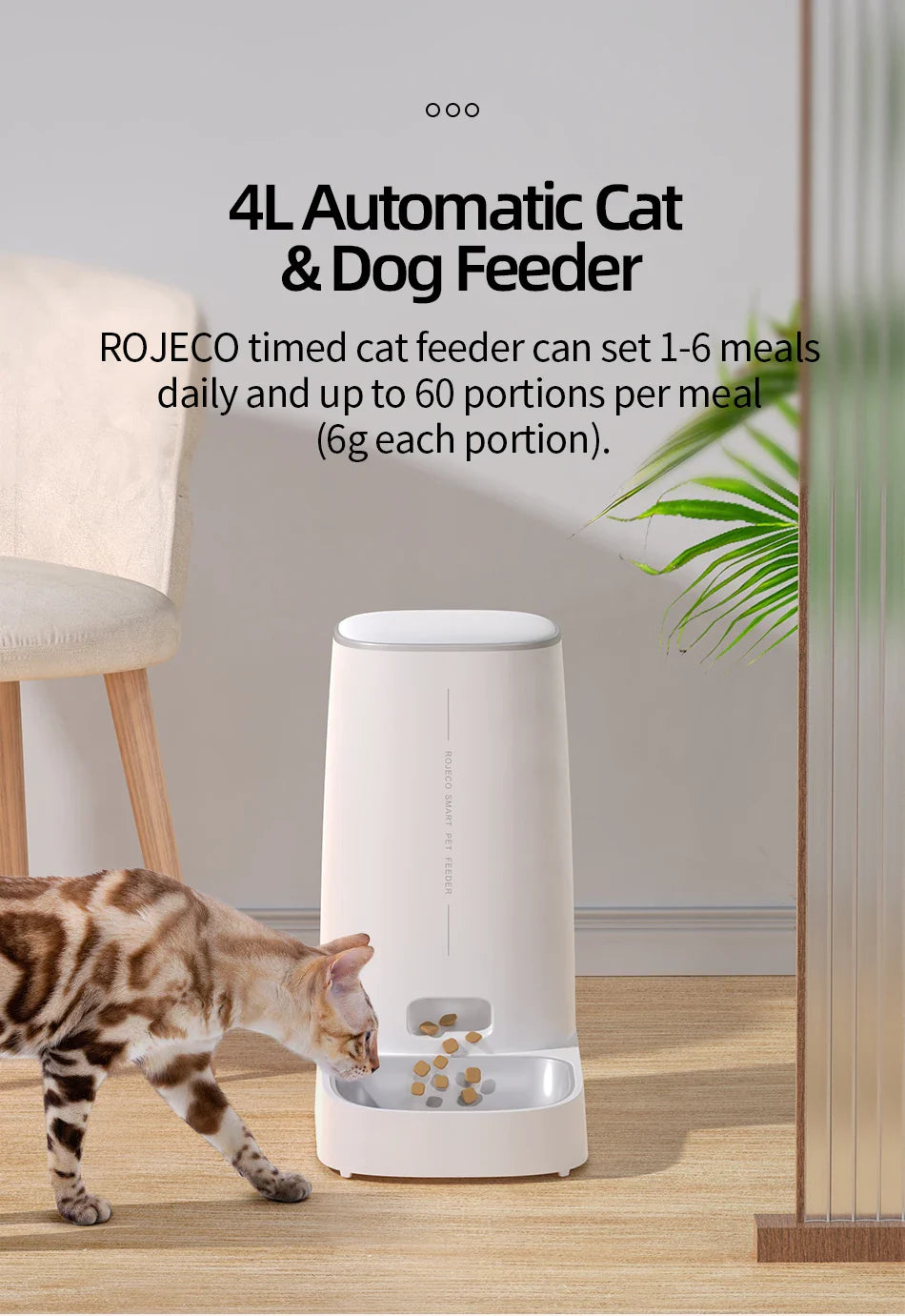 4L Smart Automatic Pet Feeder for Cats and Dogs-My Little Pet