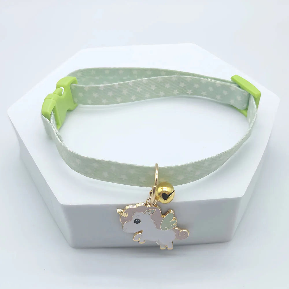 Adjustable Pet Collar with Bell and Pendant-My Little Pet