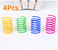 Colorful Plastic Spiral Spring Cat Toys - Interactive Bouncing Pet Play Accessories-My Little Pet