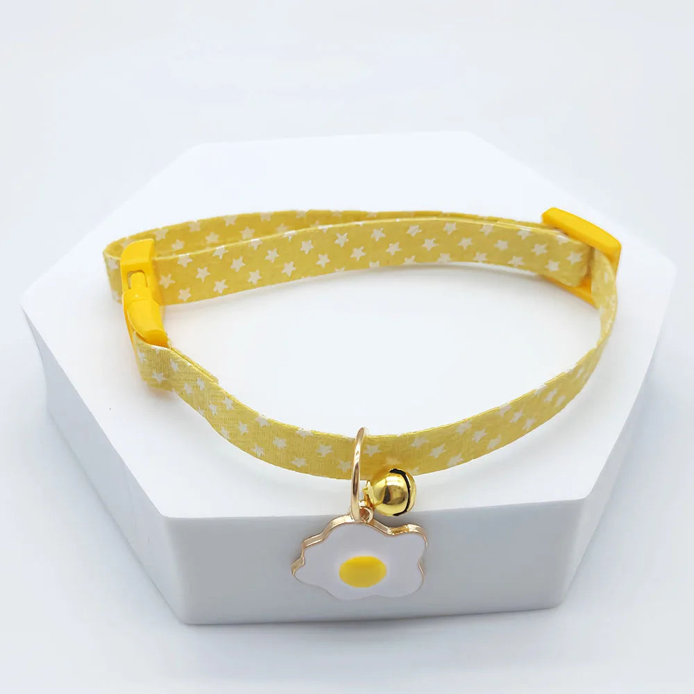 Adjustable Pet Collar with Bell and Pendant-My Little Pet