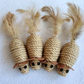 Durable Sisal Cat Toy Mice, Interactive Plush Kitten Toys, 1-4 Piece Set-My Little Pet