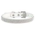 Elegant Rhinestone Leather Pet Collar-My Little Pet
