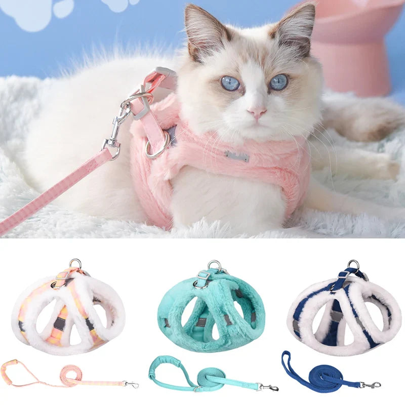 Deluxe Winter Harness and Leash Set for Small Pets-My Little Pet