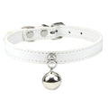 Customizable PU Leather Cat Collar with Bell and Engraving Options-My Little Pet