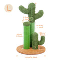 Cactus Cat Scratching Post with 3 Poles and Interactive Dangling Ball-My Little Pet