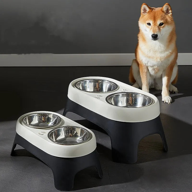 Elevated Stainless Steel Dog and Cat Feeder-My Little Pet