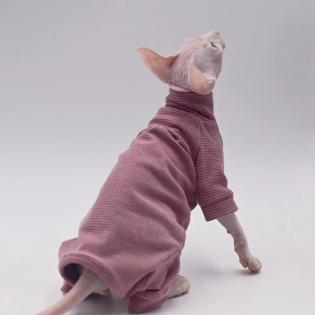 Warm Four-Legged Hoodie for Hairless Cats - Sphynx, Devon Rex, and Cornish - Soft Winter Cat Outfit-My Little Pet