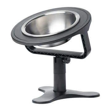 Adjustable Height Pet Feeder with Stainless Steel Bowls-My Little Pet