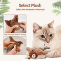 Interactive Chirping Bird Cat Toy with Rechargeable Catnip - Indoor Use-My Little Pet