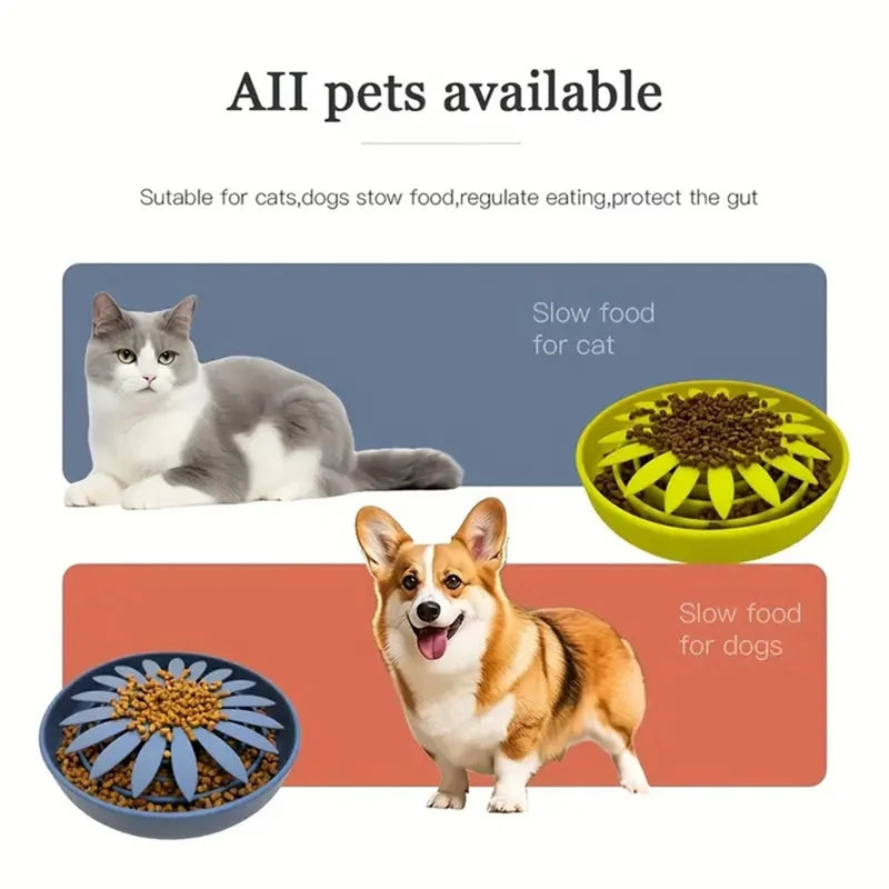 Silicone Slow Feeder for Pets - Anti-Choke Licking Pad for Cats and Dogs-My Little Pet