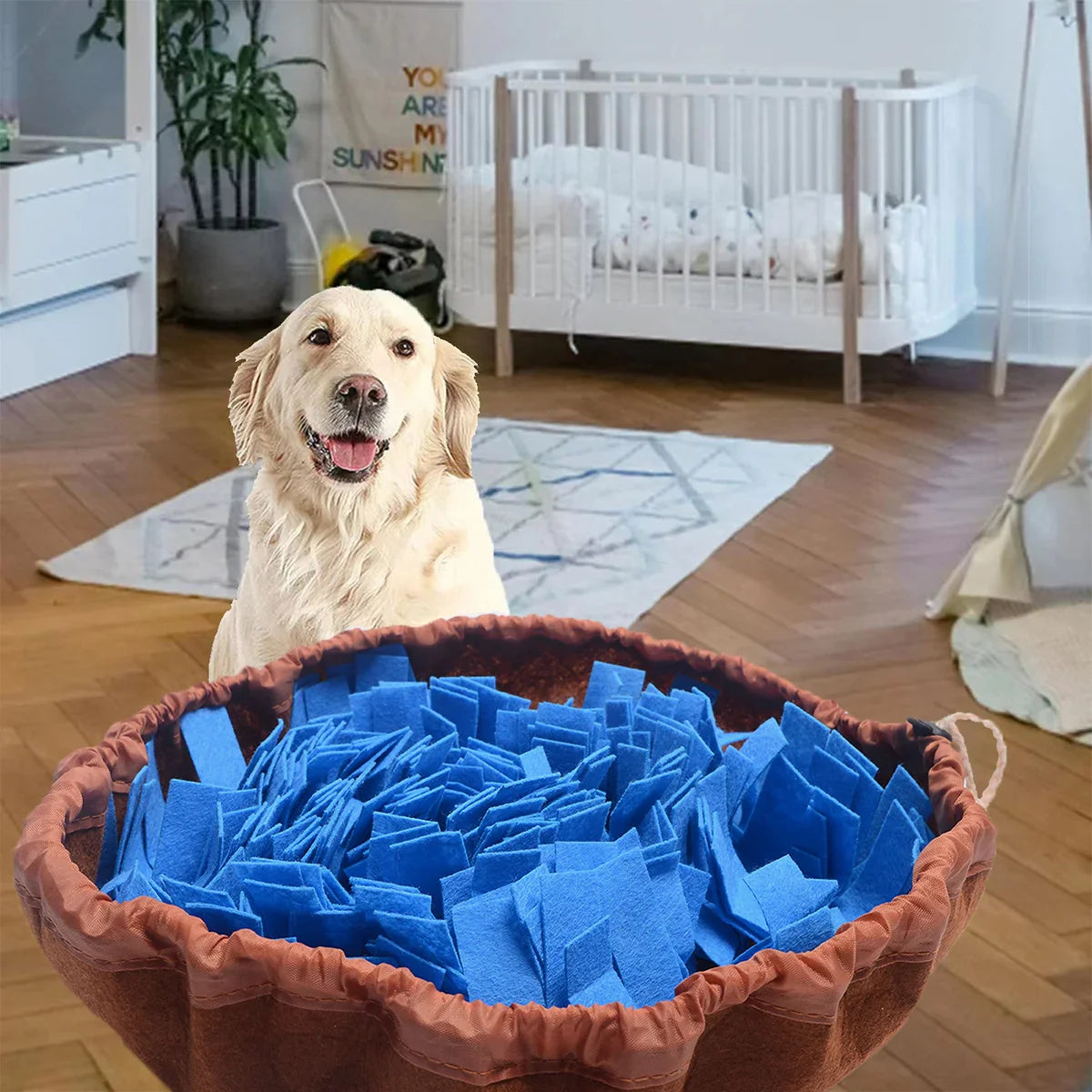 Foldable Felt Snuffle Mat for Dogs - Interactive Slow Feeding Training Toy-My Little Pet