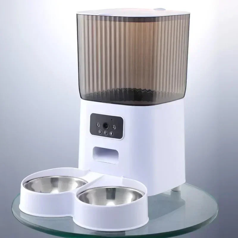 5L Smart Automatic Pet Feeder with Camera and Dual Bowls-My Little Pet