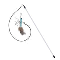 Dr.DC Interactive Teasing Cat Stick with Insect, Dragonfly & Feather Toys - Fun Pole for Play & Training-My Little Pet