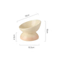 Gradient Ceramic Raised Cat Bowl - Tilted Design for Pet Feeding-My Little Pet