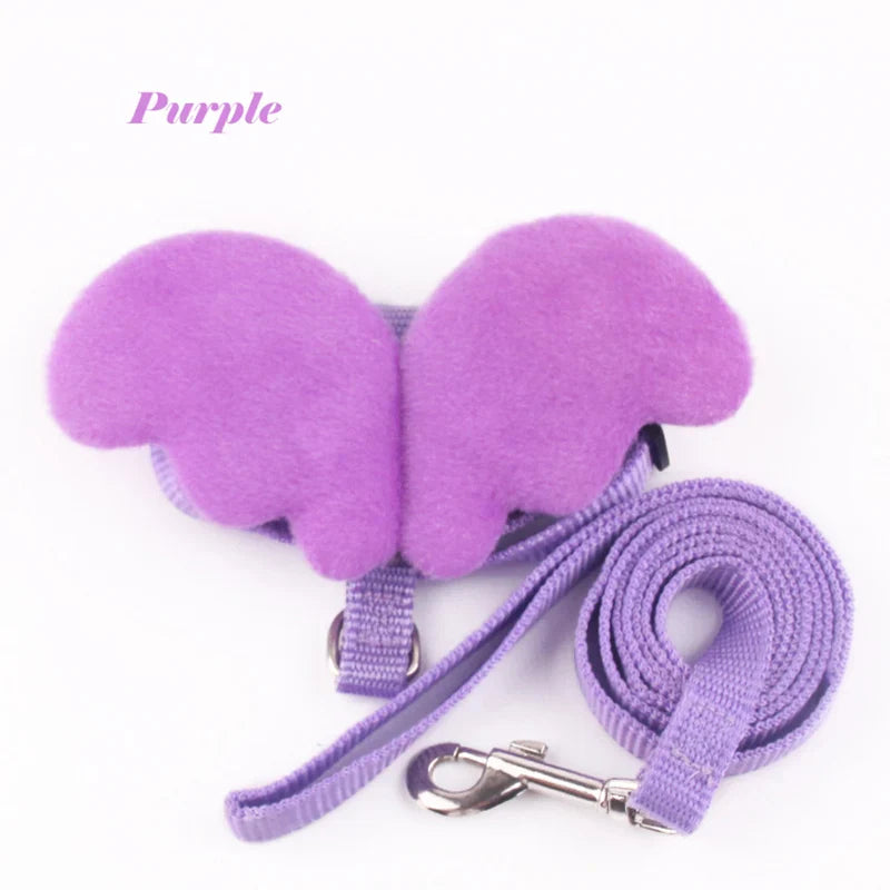 Angel Wings Pet Harness and Leash Set – Adorable Harness for Cats, Puppies, and Small Pets-My Little Pet