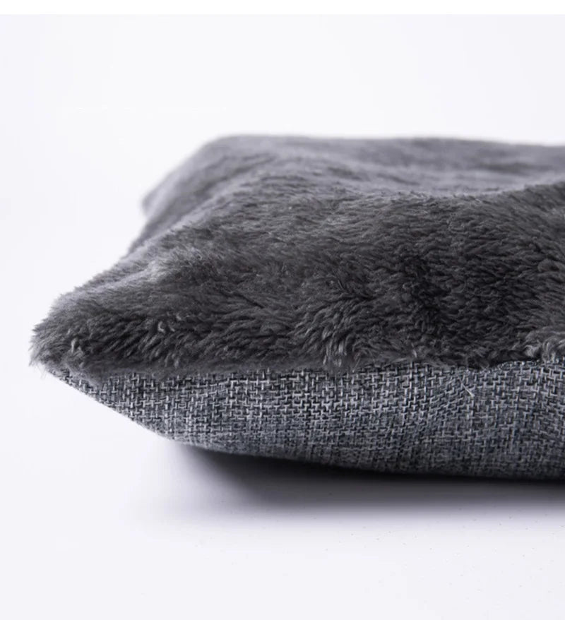 Cozy Winter Cat Bed - Plush Foldable Pet House for Cats and Small Dogs-My Little Pet