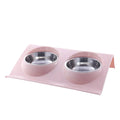 Eco-Friendly Stainless Steel Dual Pet Bowls for Small to Medium Dogs and Cats-My Little Pet