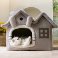 Foldable Cat House Winter Warm Cave Bed-My Little Pet