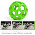 Geometric Rubber Chew Ball with Bell for Dogs - Interactive and Teeth Cleaning Toy-My Little Pet