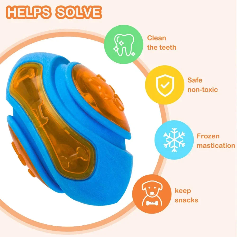 Durable Rubber Dog Chew Toys - Squeaky, Bite Resistant for Large Dogs-My Little Pet