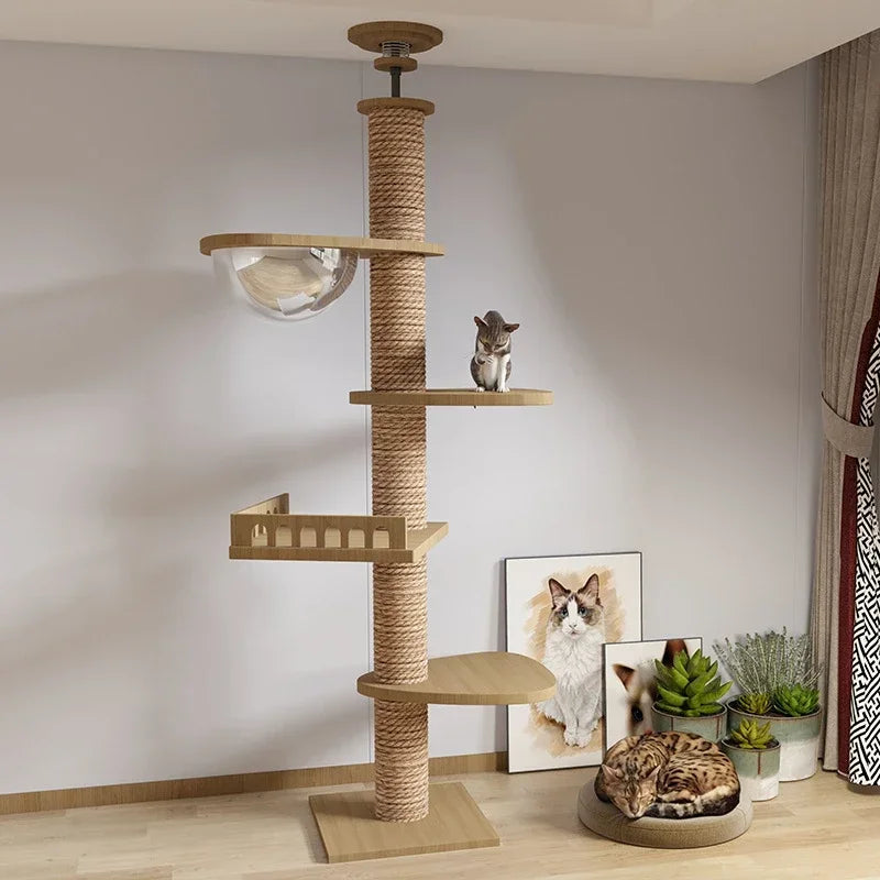 Floor-to-Ceiling Cat Tree Tower-My Little Pet